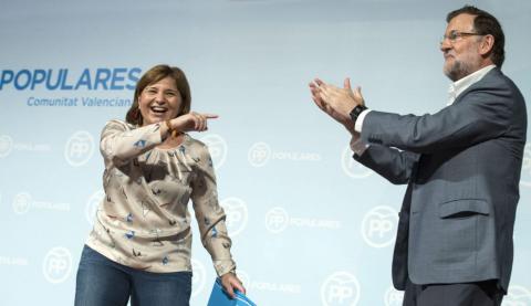 Rajoy en un acte del PP