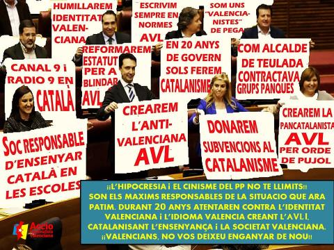 image recordatoria de totes les catalanades fetes pel PP