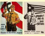 comparacio de cartell nazi i cartell panca