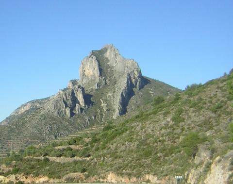Vista del Benicadell tal i com el vaig vore la primera volta