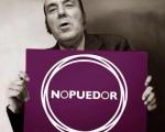 Chiquito de la Calzada en un cartell "No puedor"