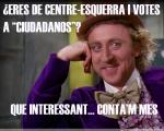 Willy Wonka analisant als de Ciudadanos